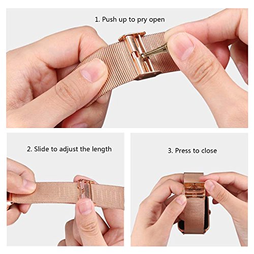 MyTECH Smartwatch Z60 Reloj Celular con Extensible de Metal Bluetooth con Cámara para iPhone Android (Dorado)