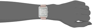 Nine West NW2117SVPK Reloj Análogo para Mujer, color Blanco/Rosa