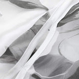 Vestido de Mujer Vestido de cóctel Cimaybo, Vestido de Fiesta, Vestido de Fiesta, Fiesta de Boda, Fiesta de Boda, Estampado Floral de Organza,Manga 3/4, línea Talle Alto