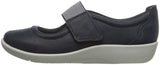 Clarks 261249874035 Merceditas para Mujer, Navy, 6