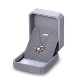 Aroncent Collar Mujer de 925 Plata de Ley Colgante Corazón con Perla Circonita Cadena Ajustable Joyería Joya Moda Diseño Original Regalo para Amor Madre Novia, Plata Oro