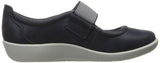 Clarks 261249874035 Merceditas para Mujer, Navy, 6